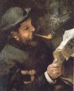 Pierre Renoir Claude Monet Reading France oil painting artist